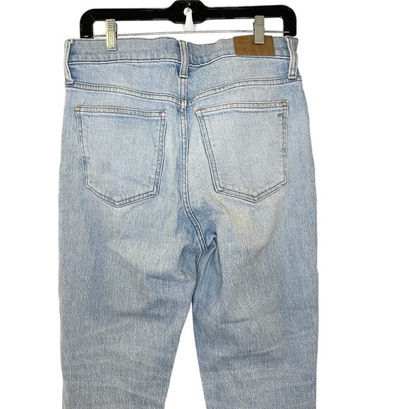 MADEWELL The Perfect Vintage Jean in Coney Wash: Destroyed Edition Distressed 28 - Picture 6 of 10
